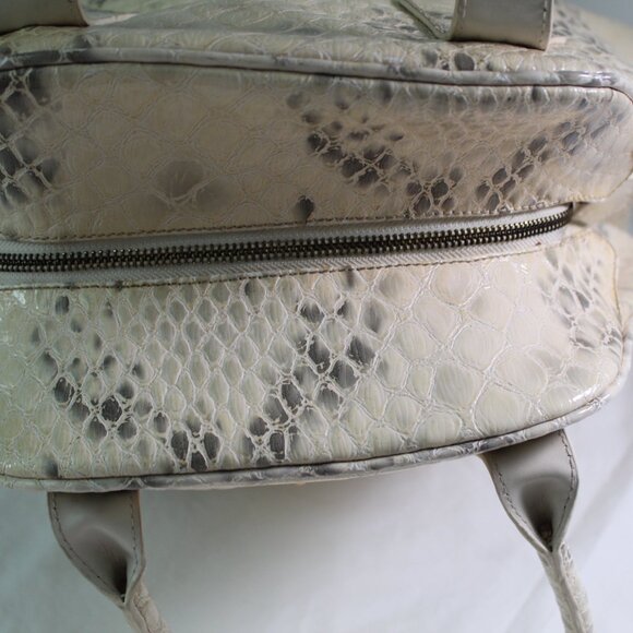 Vivienne Westwood Snake Print Leather Bowling Bag Shoulder Bag Tote Yasmine - Picture 12 of 15